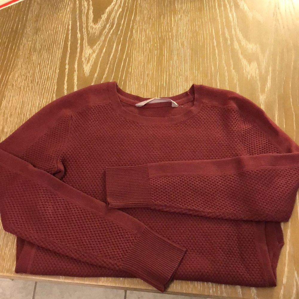 Athleta waffle knit sweater